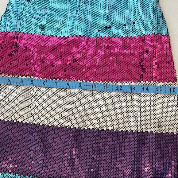 As U Wish Multicolor Strapless Sequence HOCO Night out Dress - Picture 9 of 12